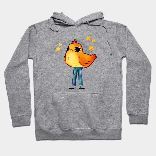 Bird Jeans Hoodie by Extra Ordinary Comics